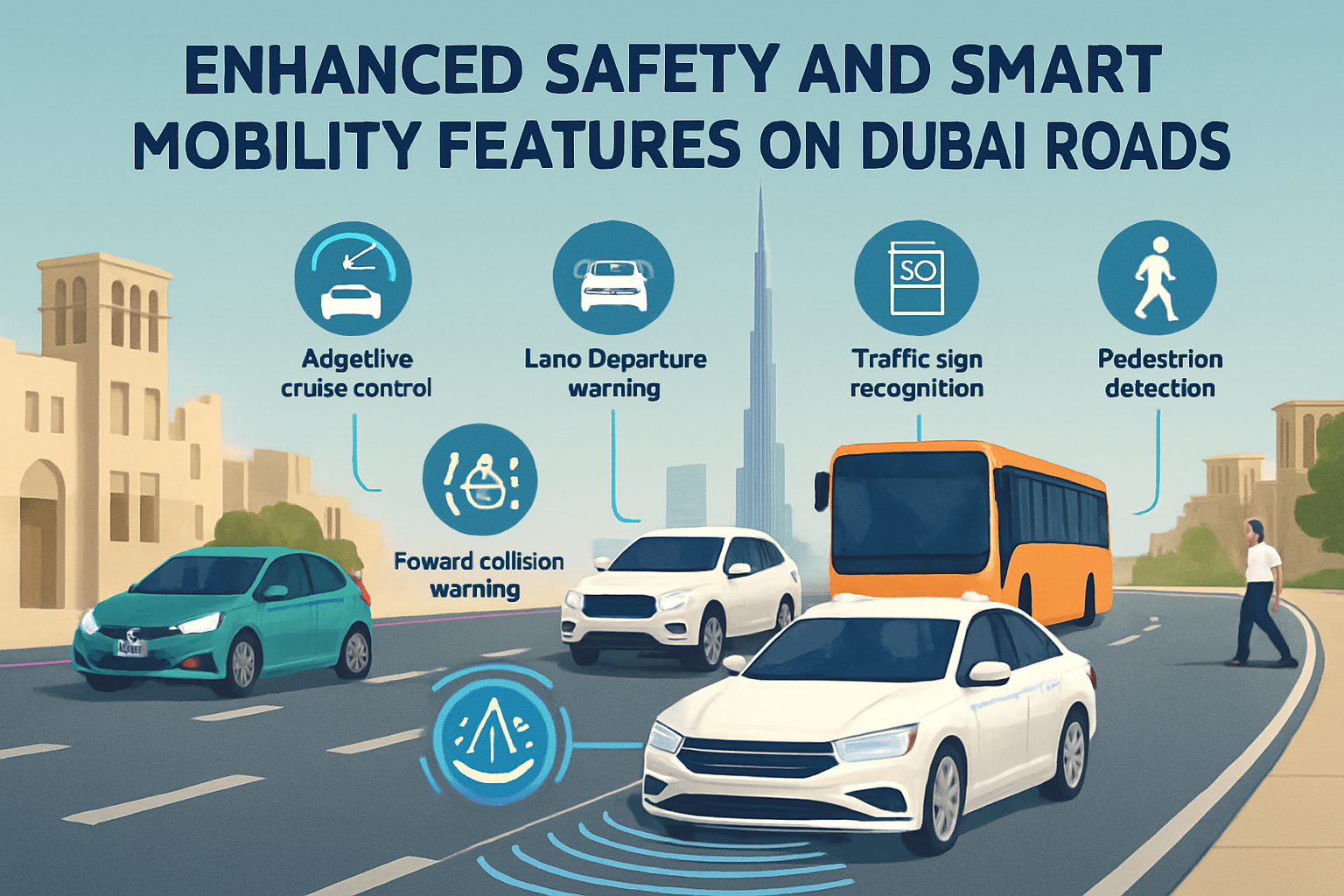 Enhanced safety and smart mobility features on Dubai roads